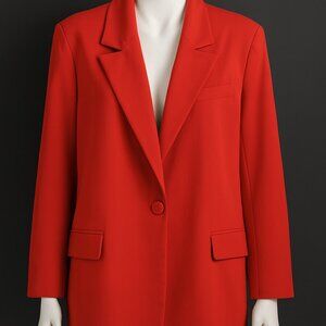 Sergio Hudson Blazer Bold Red 4X NEW Tailored jacket stretch vibrant classic NWT